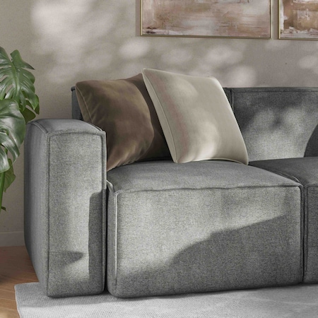 Flash Furniture Bridgetown Luxury Modular Sectional Sofa, Left Side w/Arm Rest, Dark Gray IS-IT2231-LC-DKGRY-GG